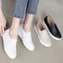 [GIRLS GOOB] Women's Casual Comfort Sneakers, Loafers Fashion Shoes, Cowhide + Band - Made in KOREA